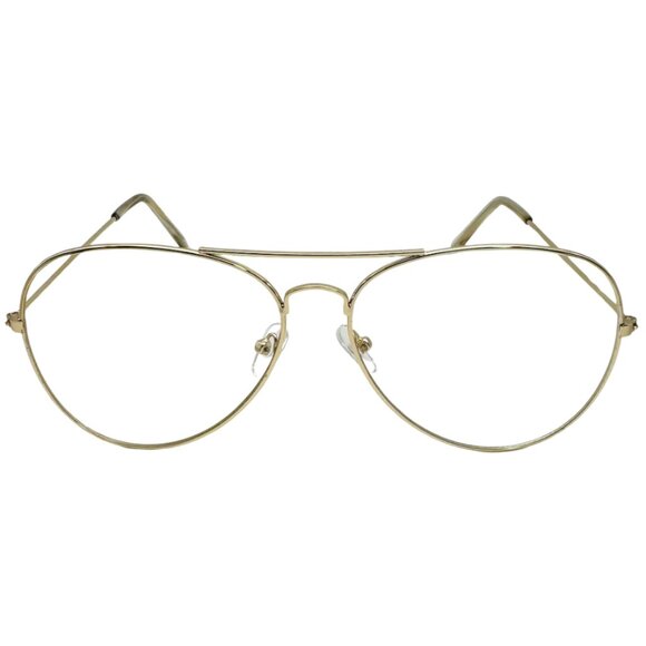 9015 | Clear Lens Aviator Glasses - Picture 1 of 5